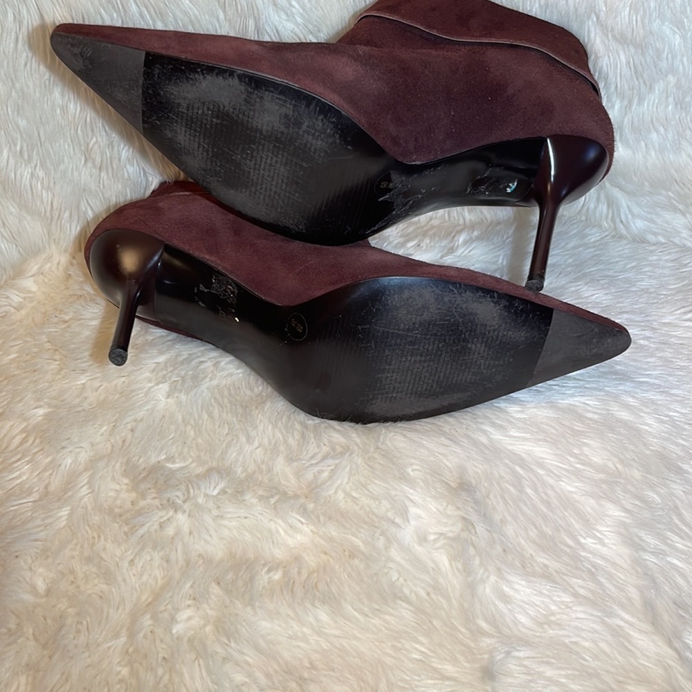 BCBG women’s burgundy pointed toe ankle boots size 8 - Picture 8 of 8
